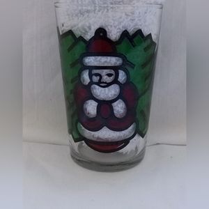Vintage Glass Christmas Cup